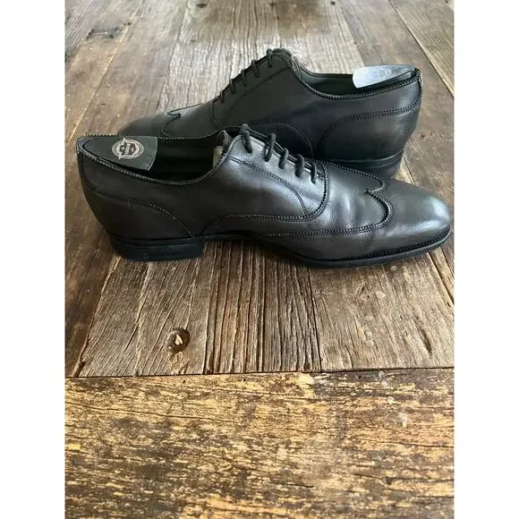 Edward Green Oxford Casual Dress Shoe Dark Gray Size 8.5 E JP